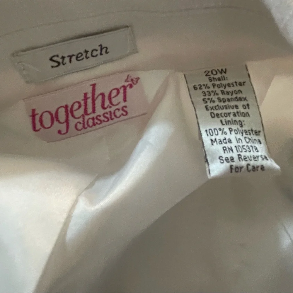 Vintage‎ 90s Embroidered Blazer Women’s 20W Floral Long Sleeve 1 Button Jacket - Picture 9 of 11